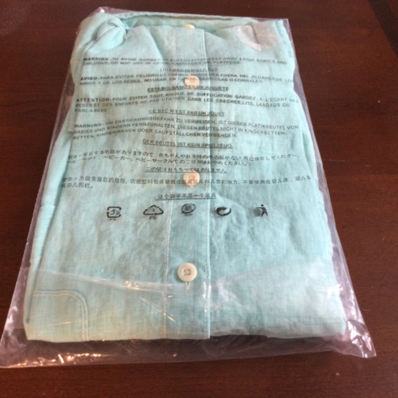 Tommy Bahama Sea Glass Breeze Lone Sleeve Linen Shirt New - Picture 3 of 14